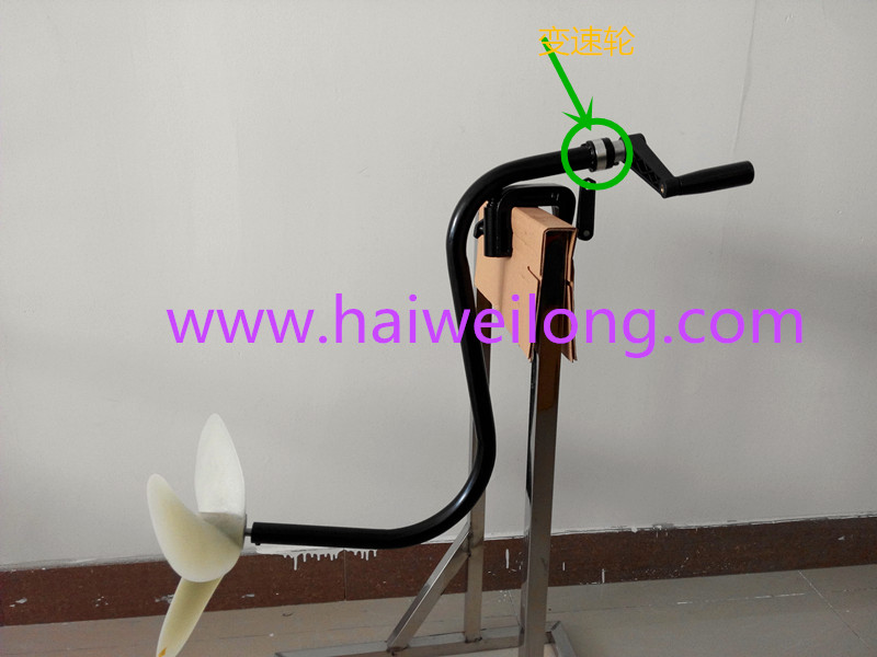 手搖橡皮艇推進器螺旋槳手搖馬達釣魚船推進器